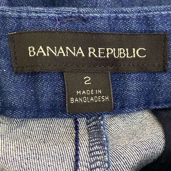 Banana Republic Ryan Fit Rinsed Denim Pant Women's Size 2 - Picture 3 of 9